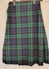 GREEN & NAVY BLUE TARTAN MENS KILT HANDMADE