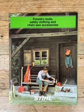 1980s Stihl Tools Clothing & Chain Saw Accessories Brochure.. Forestry Safety