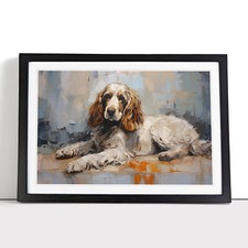 Cocker Spaniel Gestural Framed