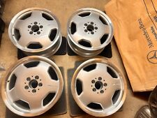 Genuine Mercedes W124 W202 W210 190e AMG STAGGERED Alloys Wheels 17” POLISHED RI