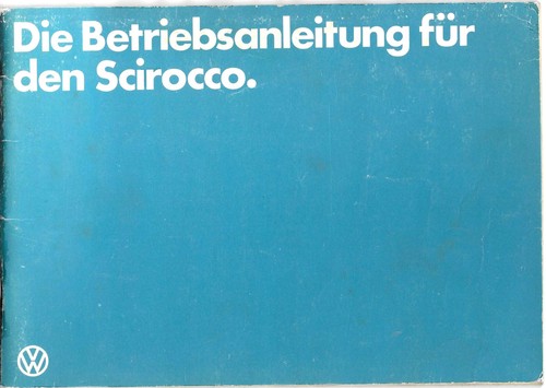 Scirocco manual 1980 - vw, 1