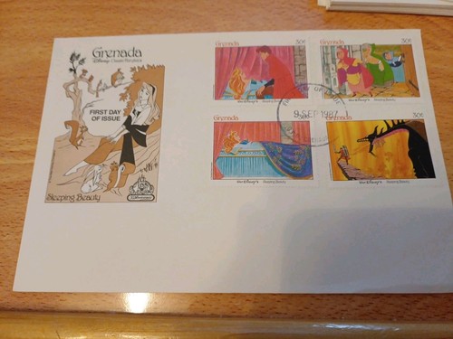 Disney stamp cover sleeping - cover,