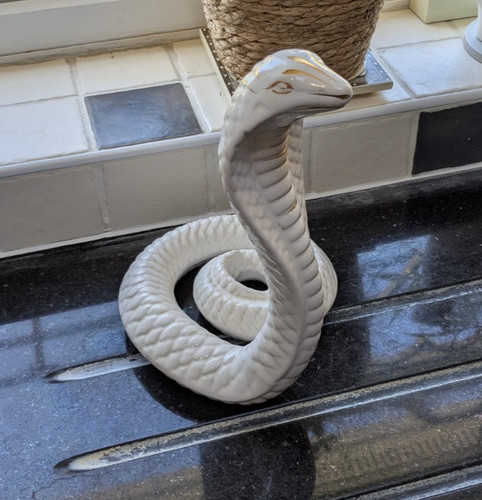 Large ceramic snake - large,