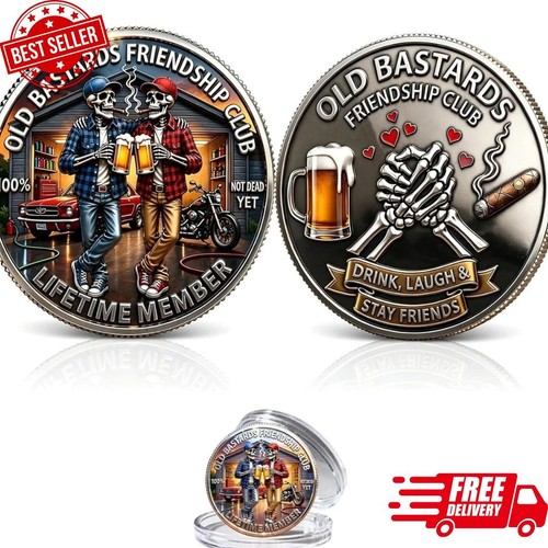 Old friends forever club coin - old,
