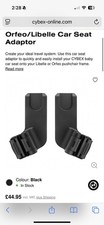 CYBEX Orfeo/Libelle Car Seat Adapter For All Cybex Baby Car Seats RRP £44.95