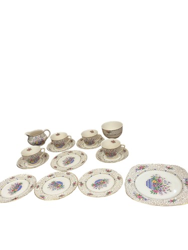 Vintage floral tea - tea, set