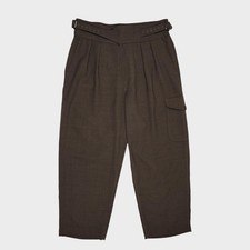 BEAMS PLUS Men's Khaki Pleated