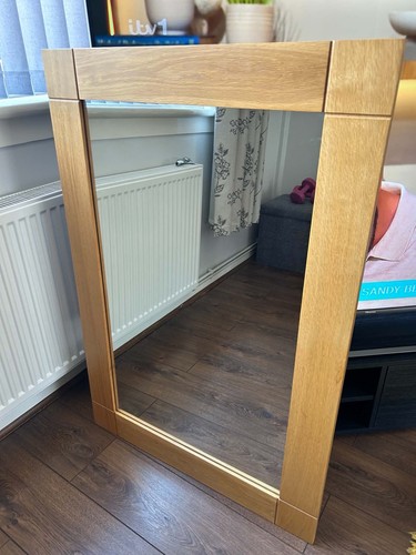 Rectangular wall mirror - mirror, solid