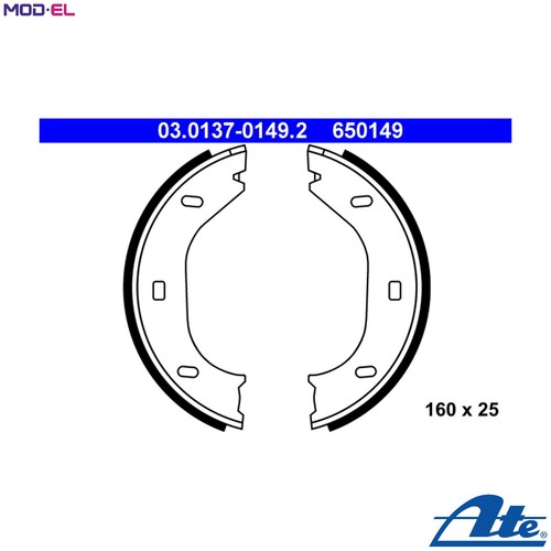 Brake shoe set - parking,