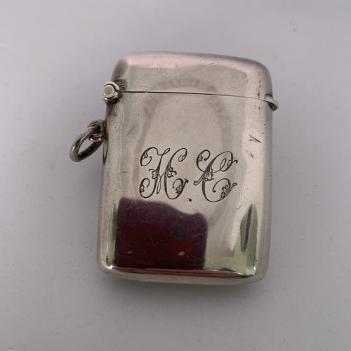 Antique silver vesta - silver, by