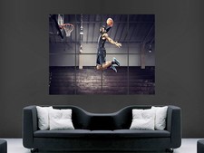 LEBRON JAMES SLAM DUNK BASKETBALL SPORT  WALL  LARGE IMAGE GIANT POSTER