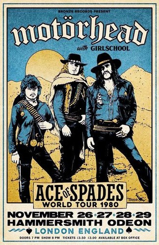 Vintage 1980 motorhead - motorhead, concert