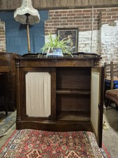 Fabulous  Boho Serpentine Chiffonier Fabric Inset William IV Sideboard Cupboard