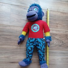 Zing Zillas Gorilla Small Soft Plush Toy Purple/Blue 21" 2009 kids