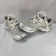 Reebok Easytone Womens 8.5 Walking Training Shoes Silver Tan Green  PVN 410