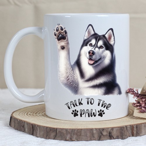 Funny siberian husky dog - funny, mug