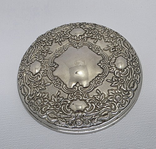 Vintage round silver plated - vintage,