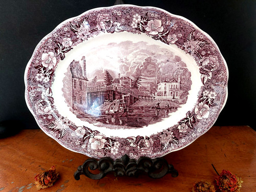 Serving platter palissy thames - serving,