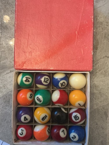 Vintage miniature pool - miniature,