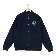 Carhartt Jacket Mens Size XL Blue Loop Emblem Workwear Snap Button