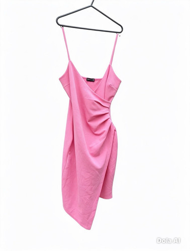 Prettylittlething pink wrap - pink,
