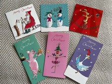 Vintage 2012 Quentin Blake Charity Christmas Postcards (Set of 6)