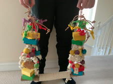 Giant Macaw Swing, Large Parrot Toy, Large Cockatoo, Large Macaw Toy Bird 00842