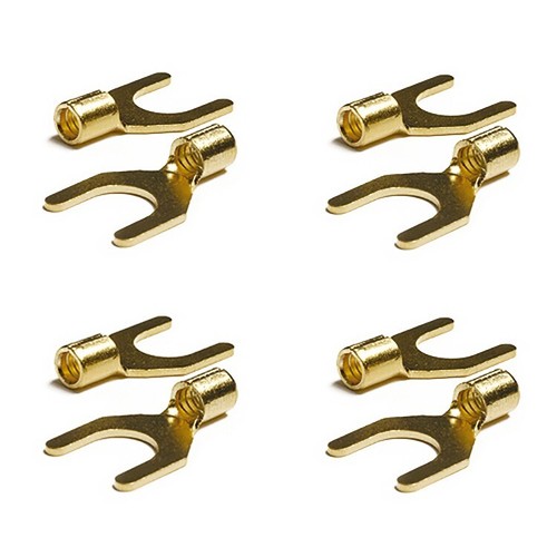 Gold spade terminal - gold,