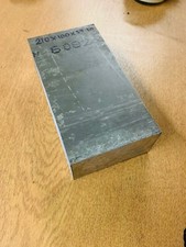 CHEAP ALUMINIUM BAR BILLET OFFCUT 210MM X 100MM X 57.30MM THICKNESS 6082 T6