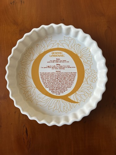 Vintage quiche lorraine recipe - lorraine,