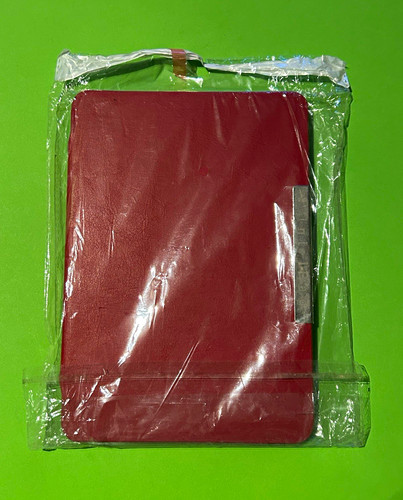 Red synthetic leather folding - leather,