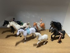 Horse and Horse riders mini figures Livery stables dressage show jumping