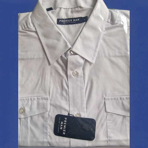 Premier man pilot shirt short - premier,