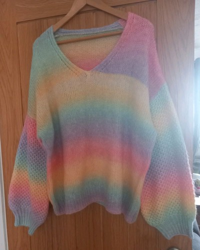 Rainbow multicoloured jumper - rainbow,