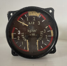 Aircraft Instrument Engine Triple Gauge