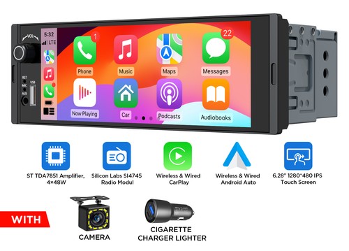 Din car stereo - car, wireless