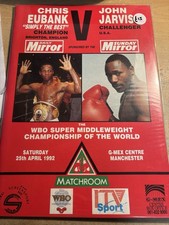 Boxing Program Chris Eubank Vs John Jarvis 1992 