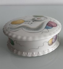 ROYAL DOULTON TRINKET BOX - SNOWMAN - 'BALLOONS' COLLECTION 1985