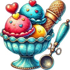Valentine's Day Ice Cream Wall