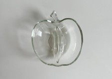 Vintage Clear Glass Apple