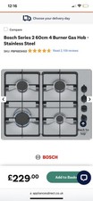 Bosch Series 2 60cm 4 Burner
