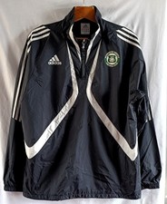 Adidas Plymouth Argyle Mens Rain / Training Jacket 44/46 Black White PAFC VGC