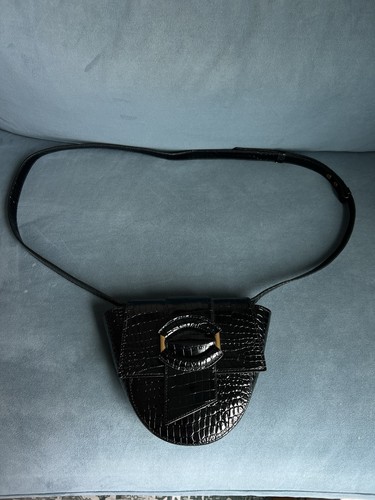 Black leather purse - black,