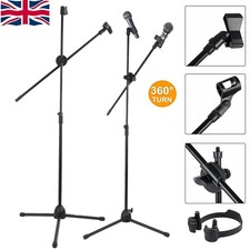 Professional Boom Microphone Mic Stand Holder Adjustable With Free Clips New
