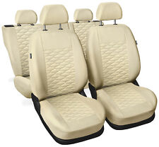 CAR SEAT COVERS full set fit Rover 75 - beige leatherette Eco leather