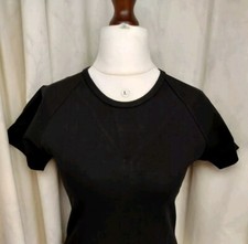 Virgin Active Black Short Sleeve T-shirt Size L