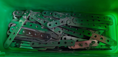 Meccano zinc strips 7 - meccano, x