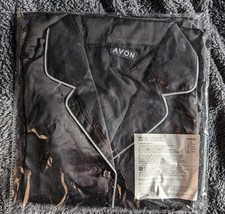 Ladies Black Silk Pjs Size