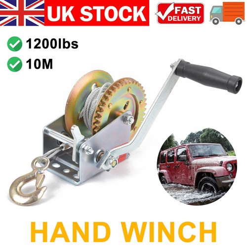 Manual hand winch 1200 lbs - winch,