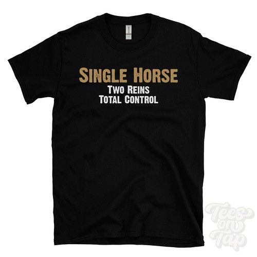 Single horse two reins total - two,